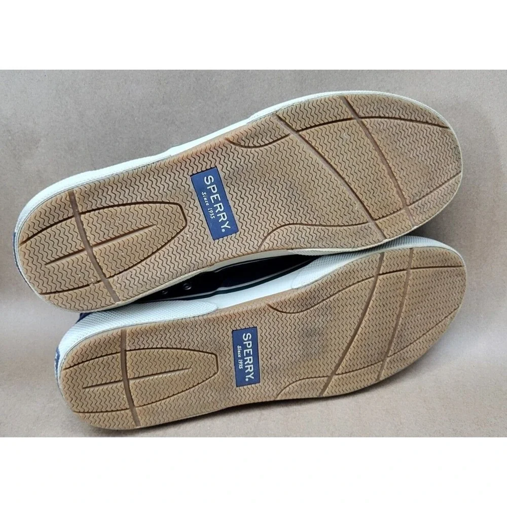 Sperry Halyard CVO Mens Sz 12 Canvas Sneaker Corduroy Mens Navy White STS21343